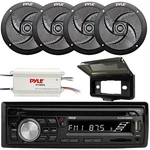 Pyle PLCDBT95 Marine Boat Usb Radio Stereo, 4X Speakers, 4CH Amplifier, Cover. Fixed Price $231.99.