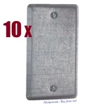 10-PK Steel Handy Box Blank Flat Covers Metal Electrical 860 58C1 New B-2540. Fixed Price $19.50.
