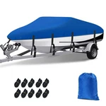17' 18' 19' Boat Cover Waterproof Heavy Duty Marine Grade Fits V-hull Runabout. Fixed Price $47.49.