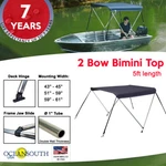2 Bow Bimini Top Boat Cover, 5FT Long With Integrated Protective. Fixed Price $123.96.
