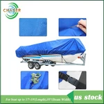 Blue 17-19 Waterproof Trailerable V-hull Fabric+storage Bag Dark Boat Cover. Fixed Price $30.33.