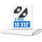 Glicraft Pack 10 X 12 5.5 Mil Large Tarps Heavy Duty Waterproof Multi. Fixed Price $55.49.