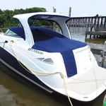 New Sunbrella 2006-2009 Larson Cabrio 350 Hard Top Cockpit Cover. Fixed Price $550.00.