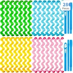 28 Spiral No-heat Wave Curlers Kit With Styling Hooks For Versatile Hairstyle.... Fixed Price $24.32.