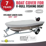 Hull Fishing Boat Cover Waterproof Heavy Duty 13'5" - 14'1". Fixed Price $97.60.