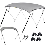 Pontoon Boat 3 4 Bow Bimini Top Cover Canopy 6FT 8 With Rear Poles And Frame. Fixed Price $169.82.