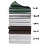 Heavy Duty Poly 5/10/12/16/20 Mil Waterproof Tarpaulin Cover W/ Grommets. Fixed Price $179.99.