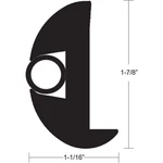 Taco Flex Vinyl Rub Rail Kit W/black Insert 50' 1-7/8" 1-1/16". Fixed Price $567.95.