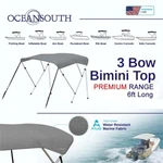 Bow Bimini Top Premium Range 73" - 78" Width, 6FT Long Dark Gray. Fixed Price $208.54.