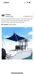 Tebaisea 70X59X47 Boat Shade Canopy Cover For T-top Center Console Blue -nob. Fixed Price $149.00.
