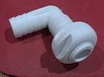 Attwood 3877-3 90 Degree Thru-hull Connector Fitting White 3/4". Fixed Price $9.95.