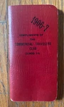 1906-07 Commercial Travel Club Dubois, Pa Booklet Leatherette Cover. Fixed Price $35.00.
