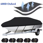 Heavy Duty Boat Cover 600D Marine Grade Oxford Fabric Fit V-hull Tri-hull. Fixed Price $54.99.