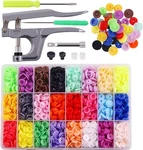 Glarks 384PCS Snaps Plastic Buttons With Pliers Set For Clothes. Fixed Price $25.40.