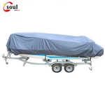 High Quality Grey V-hull Waterproof Heavy Duty Bass Draggable Boat Cover New. Fixed Price $24.17.