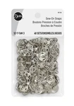 Dritz Sew On Snaps Fasteners Size 3- Silver- 48 Sets. Fixed Price $15.99.
