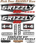 Yamaha Grizzly Oem Atv Tank Decal Graphic Sticker Kit 350 450 550 660 700 4X4. Fixed Price $44.99.