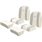 Ranger Boat Leaning Post Seat Cushions Bay Series White Gray (6 Pc). Fixed Price $1138.31.
