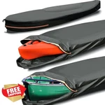 Smikodo Kayak Cover 9FT Grey Heavy Duty Waterproof Uv Resistant Trailerable. Fixed Price $98.99.