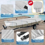 Solim 14FT Jon Boat With Motor Cover, 1200D Pu Waterproof Heavy Duty Mo.... Fixed Price $74.75.