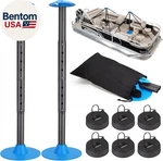 Windproof Boat Cover Support Pole System 2 Pcs With 8 Adjustable Heights Telesco. Fixed Price $66.28.