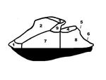Custom Storage Cover For Sea-doo 2006-2010 Gti/ W Mirrors. Fixed Price $199.95.
