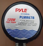 Pyle PLMR67B Black Pair New 6.5" 120 Watt Marine Car Boat Waterproof Speakers. Fixed Price $39.99.