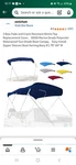 Brand New Zenicham Bimini Top, 3 Bow, 600D Marine Grade, Navy. Fixed Price $55.00.