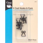 Dritz 97-65 Coat Hooks & Eyes 3/8" 4/PKG-NICKEL (6PK). Fixed Price $17.02.