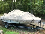 Lifetime Warranty 16 Oz 17.5' Center Console Boat Cover Cypress Rowe Outfitters. Fixed Price $299.00.