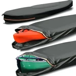Smikodo 16FT Kayak Cover Grey Heavy Duty Waterproof Canoe Storage Bag Zipper Uv. Fixed Price $34.99.