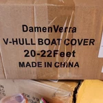 Damen Verra V-hull Boat Cover 20 22 Feet. Fixed Price $80.00.