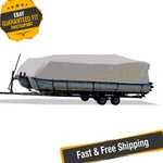 Carver Flex-fit Haze Gray Poly-guard Cover For 20'-22' 102" Pontoon Boats. Fixed Price $226.09.