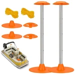 Boat Cover Support Pole 2 Pack Adjustable 1-1/8 Anti Uv Windproof Tuszom Systems. Fixed Price $51.99.