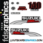 Suzuki DF140 140HP Outboard Engine Decals/sticker Kit. Fixed Price $64.41.
