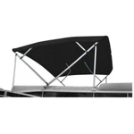 Carver A(8SQ)4893UB-02 4-BOW Sunbrella Pontoon Bimini Top Kit Jet Black New. Fixed Price $639.31.