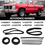 Door Weatherstrip Seal Kit For 1983-1994 Chevy S10 Blazer Gmc S15 Jimmy Black Us. Fixed Price $121.69.