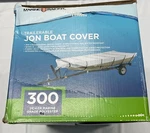Marine Raider Jon Boat Cover 300 Denier Grade Polyester. Fixed Price $79.99.