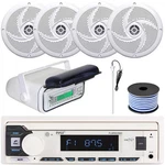Pyle PLMRB29W2 Stereo Unit Receiver With Cover, 4X 4" 100W Max Speakers W/wire. Fixed Price $155.99.