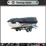 Boat Cover 20-22FT Black Trailerable Fishing V-hull Tri-hull Runabout Unused. Fixed Price $32.39.