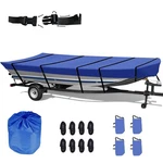 Jon Boat Cover 12FT 420D Waterproof Trailerable Heavy Duty W/ Straps & Bag. Fixed Price $72.97.