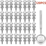 120 Pcs Marine Canvas Snap Button Fastener Kit Upholstery Boat Cover. Fixed Price $12.59.