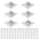 6/12 Pack Recessed D-ring Tie Down Anchors 6,600 Lb. Capacity, Heavy Duty Kit. Fixed Price $40.99.
