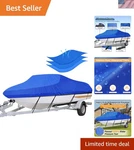 Universal Heavy-duty Boat Cover 14'-16' With Snug Fit & Easy Clean Features. Fixed Price $91.99.