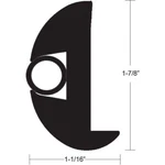 Taco Vinyl Rub Rail Black/black 50' #V11-2423BBK50-2. Fixed Price $562.39.