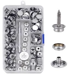 Cenoz 150 Pcs Canvas Kit Tool, Metal Screws Snaps One Size, Silver. Fixed Price $21.66.