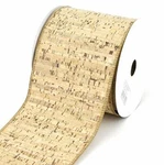 Kel-toy 4-INCH-BY-10-YARD Birch-like Cork Ribbon With Wired Edge. Fixed Price $29.99.