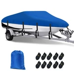 17-19FT Heavy Duty Boat Cover Blue Waterproof Fit V-hull Fishing Ski Trailerable. Fixed Price $47.49.