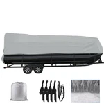 Trailerable Pontoon Fabric Gray 21 22 23 24 Ft Boat Cover Waterproof. Fixed Price $33.72.