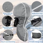 600D Full Waterproof Outboard Motor Cover Fits 225 250HP Zippers Gray. Fixed Price $35.00.
